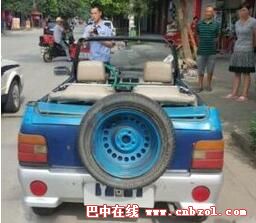 成都少數(shù)民族酒店設(shè)計(jì)公司網(wǎng)訊：300元買作廢奧拓改成敞篷車